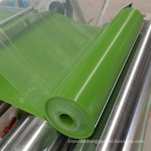 Green Color Silicone Rubber Sheet Glossy Silicone Sheet